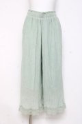 axes femme / 裾レース楊柳ワイドパンツ F ミント Y-26-02-27-201-AX-PA-SZ-ZY