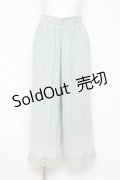 axes femme / 裾レース楊柳ワイドパンツ F ミント Y-26-02-27-201-AX-PA-SZ-ZY