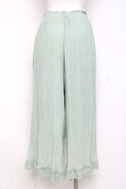 画像2: axes femme / 裾レース楊柳ワイドパンツ F ミント Y-26-02-27-201-AX-PA-SZ-ZY
