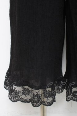 画像3: axes femme / 裾レース楊柳ワイドパンツ F 黒 Y-26-02-27-202-AX-PA-SZ-ZY