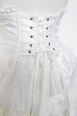 画像4: ATELIER PIERROT / ミニコルセットスカート  ホワイト Y-26-02-27-208-EL-SK-IG-ZY