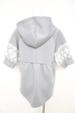 画像2: axes femme / 段ボールニットパーカープルオーバー M サックス Y-26-02-27-035-AX-TO-SZ-ZY