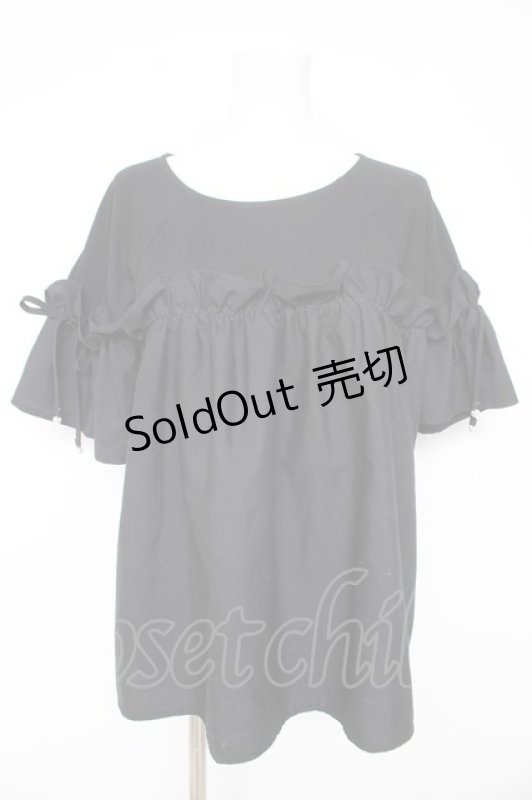 画像1: axes femme / フレアライン切替トップス F 黒 Y-26-02-27-041-AX-TO-SZ-ZI (1)