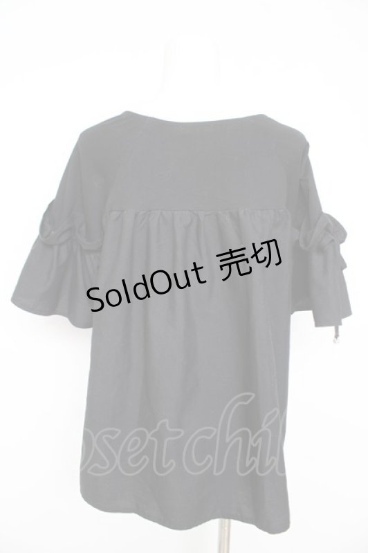 画像2: axes femme / フレアライン切替トップス F 黒 Y-26-02-27-041-AX-TO-SZ-ZI (2)