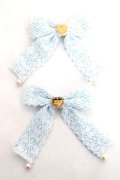 Angelic Pretty / SweetトーションリボンクリップSet  サックス Y-26-03-01-049-AP-AC-IG-ZY