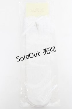 画像1: ATELIER PIERROT / Orchid Elegance Socks  ホワイト Y-26-03-01-065-EL-ZA-IG-ZY