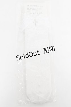 画像2: ATELIER PIERROT / Orchid Elegance Socks  ホワイト Y-26-03-01-065-EL-ZA-IG-ZY