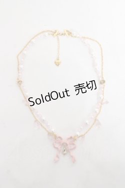 画像4: Angelic Pretty / Sweetie Ribbonネックレス  ピンク×ゴールド Y-26-03-01-003-AP-AC-IG-ZY