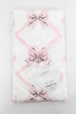 画像1: BABY, THE STARS SHINE BRIGHT / リボン柄プリントオーバーニーソックス  ピンク Y-26-03-01-069-BA-ZA-IG-ZY