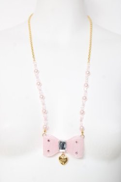 画像2: Angelic Pretty / シュガーリボンネックレス  ピンク Y-26-03-01-004-AP-AC-IG-ZY