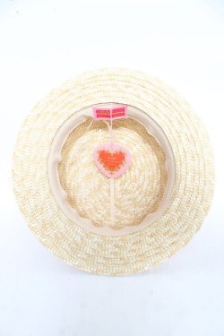 画像5: BABY, THE STARS SHINE BRIGHT / くみゃちゃんレース＆リボンのカンカン帽  ナチュラル×ピンク Y-26-03-01-075-BA-AC-IG-ZY