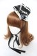画像1: Angelic Pretty / ドレスアップRibbonミニHat  黒 Y-26-03-01-079-AP-AC-SZ-ZY (1)