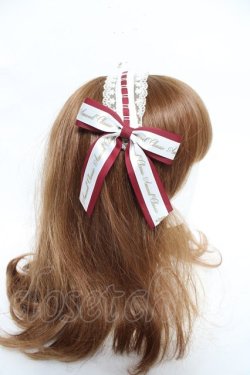 画像3: Amavel / サイドロゴリボンレースカチューシャ  ワイン Y-26-03-01-081-CA-AC-SZ-ZY