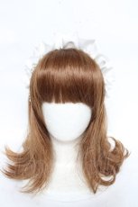 画像4: Fickle Bebe / サテンフリルカチューシャ  白 Y-26-03-01-085-0-AC-SZ-ZT639-F004 (4)