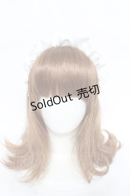 画像4: Fickle Bebe / サテンフリルカチューシャ  白 Y-26-03-01-085-0-AC-SZ-ZT639-F004 (4)