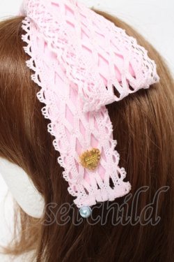 画像4: Angelic Pretty / Sweetトーションリボンカチューシャ  ピンク Y-26-03-01-086-AP-AC-IG-ZY