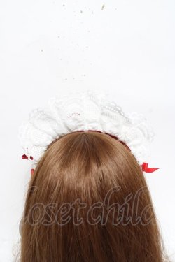 画像4: BABY, THE STARS SHINE BRIGHT / My Sweet Baby Cafe Dotカチューシャ  アカ×シロ Y-26-03-01-087-BA-AC-IG-ZY