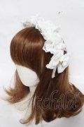 Angelic Pretty / Dolceフリルカチューシャ  シロ Y-26-03-01-088-AP-AC-IG-ZY