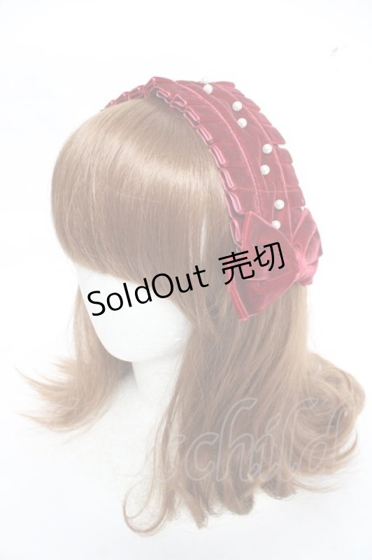 画像1: Virally / 星名桜子　ヘッドドレス  ワイン Y-26-03-01-093-LO-AC-SZ-ZT639-F003 (1)