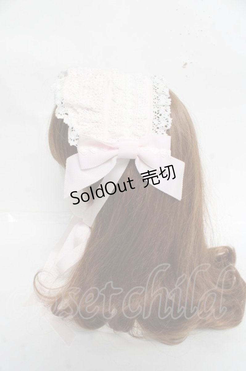 画像2: BABY, THE STARS SHINE BRIGHT / Creamy Ribbonヘッドドレス  ピンク Y-26-03-01-094-BA-AC-IG-ZY (2)