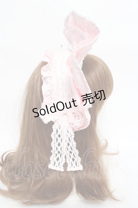 画像4: Angelic Pretty / トーションレースブリム付カチューシャ  ピンク Y-26-03-01-105-AP-AC-IG-ZY (4)