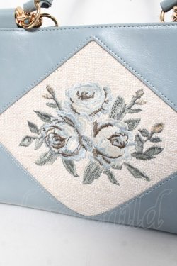 画像4: an another angelus / ローズ刺繍トートバッグ F サックス Y-26-03-01-107-CA-BG-SZ-ZY