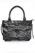 Banned Alternative / 肋骨ハンドバッグ  黒 Y-26-03-01-108-PU-BG-SZ-ZY