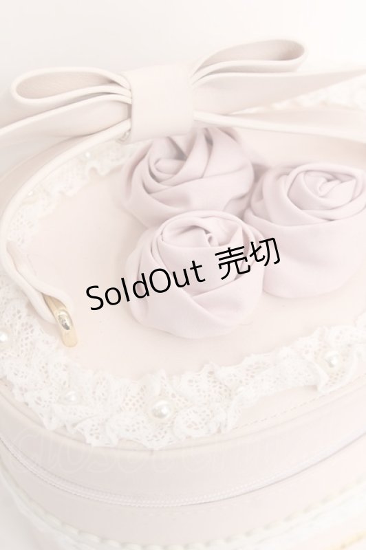 画像2: Maison de FLEUR / アニバーサリーケーキバッグ  シロ×ピンク Y-26-03-01-109-LO-BG-SZ-ZY (2)