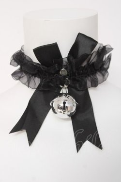 画像1: LOLITA / 鈴付きチョーカー  黒 Y-26-03-01-012-LO-AC-SZ-ZY