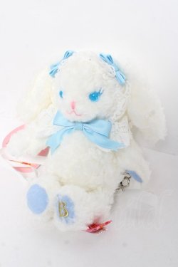 画像2: BABY, THE STARS SHINE BRIGHT / うさくみゃリュックミニミニ  シロ サックス Y-26-03-01-116-BA-ZA-IG-ZY