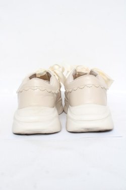 画像3: m petit by misako / レーススニーカー M 生成り Y-26-03-01-119-LO-SH-SZ-ZY