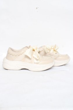 画像4: m petit by misako / レーススニーカー M 生成り Y-26-03-01-119-LO-SH-SZ-ZY
