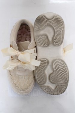 画像5: m petit by misako / レーススニーカー M 生成り Y-26-03-01-119-LO-SH-SZ-ZY