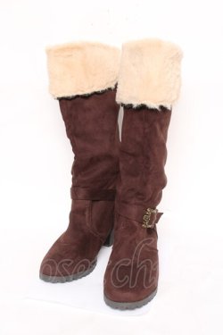 画像1: axes femme / 3WAYロングブーツ L Dブラウン Y-26-03-01-120-AX-SH-SZ-ZY