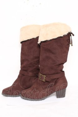 画像2: axes femme / 3WAYロングブーツ L Dブラウン Y-26-03-01-120-AX-SH-SZ-ZY