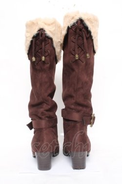 画像3: axes femme / 3WAYロングブーツ L Dブラウン Y-26-03-01-120-AX-SH-SZ-ZY