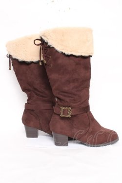 画像4: axes femme / 3WAYロングブーツ L Dブラウン Y-26-03-01-120-AX-SH-SZ-ZY