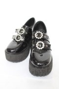 Bubbles / ダブルバックル厚底シューズ 23.5~24 黒 Y-26-03-01-121-CA-SH-SZ-ZY