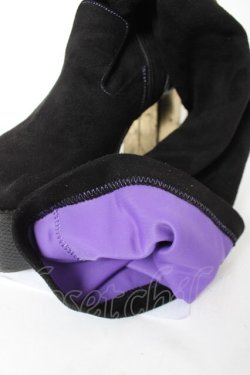 画像7: YOSUKE / ニーハイブーツ M 黒 Y-26-03-01-122-PU-SH-SZ-ZY