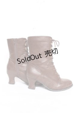 画像4: an another angelus / レトロヒールレースアップブーツ M ブラウン Y-26-03-01-123-CA-SH-SZ-ZY