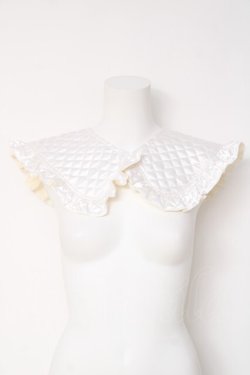 画像1: 綾津工房 / ちゅるちゅるキルティングつけ襟  白 Y-26-03-01-015-LO-ZA-SZ-ZY