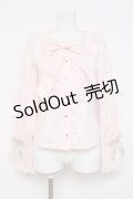 BABY, THE STARS SHINE BRIGHT / 時計うさぎのHEART TRUMPぐるりんリボンブラウス  ピンク Y-26-03-01-127-BA-BL-SZ-ZY
