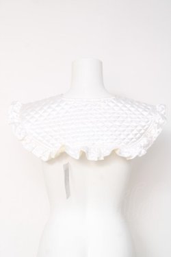 画像2: 綾津工房 / ちゅるちゅるキルティングつけ襟  白 Y-26-03-01-015-LO-ZA-SZ-ZY