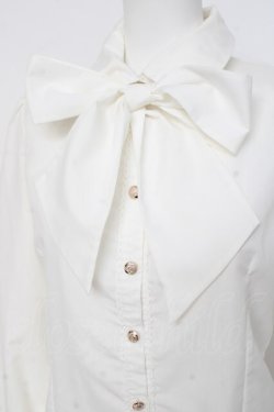 画像3: Blue rouge / タイ付きブラウス  生成り Y-26-03-01-132-CA-BL-SZ-ZY