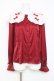 画像1: axes femme kawaii / プチリボン配色ブラウス M 赤 Y-26-03-01-135-AX-BL-SZ-ZY (1)