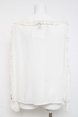 画像2: axes femme kawaii / ベリーフィールズブラウス M 白 Y-26-03-01-136-AX-BL-SZ-ZY