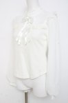 画像2: Angelic Pretty / 長袖メアリーリボンカットソー  白 Y-26-03-01-137-AP-TO-SZ-ZY (2)