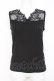 画像1: axes femme / 繊細レースタンク  黒 Y-26-03-01-140-AX-TO-SZ-ZY (1)