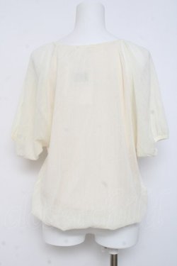 画像2: axes femme / フロントレーストップス  生成り Y-26-03-01-143-AX-TO-SZ-ZY