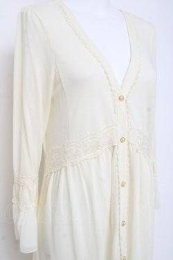 画像3: axes femme / 裾レース透かしデザインカーデ  生成り Y-26-03-01-145-AX-TO-SZ-ZY